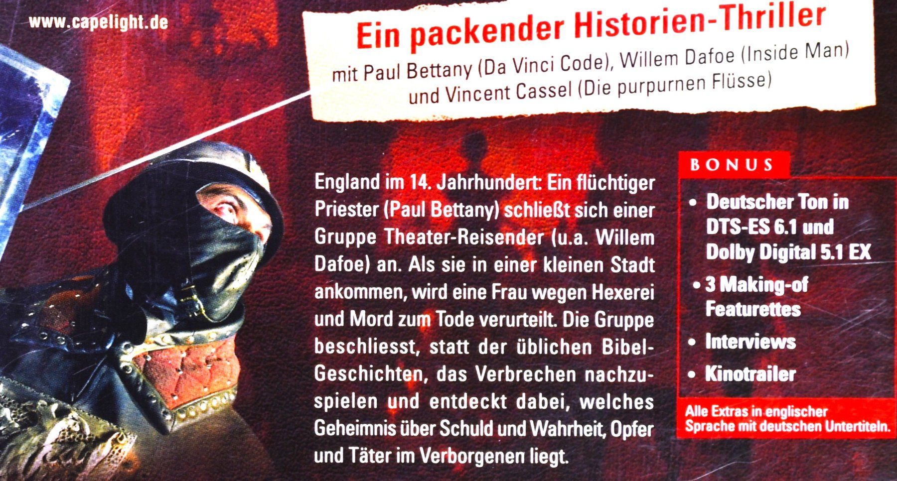 Tutti i DVDs: THE RECKONING / EIN PACKENDER HISTORIEN - THRILLER ! – Nuovo (secondo la descrizione) da Luzern venduto da piro12 2