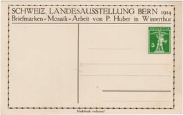 Private Gedenkganzsache Schweiz. Landesausstellung Bern 1914