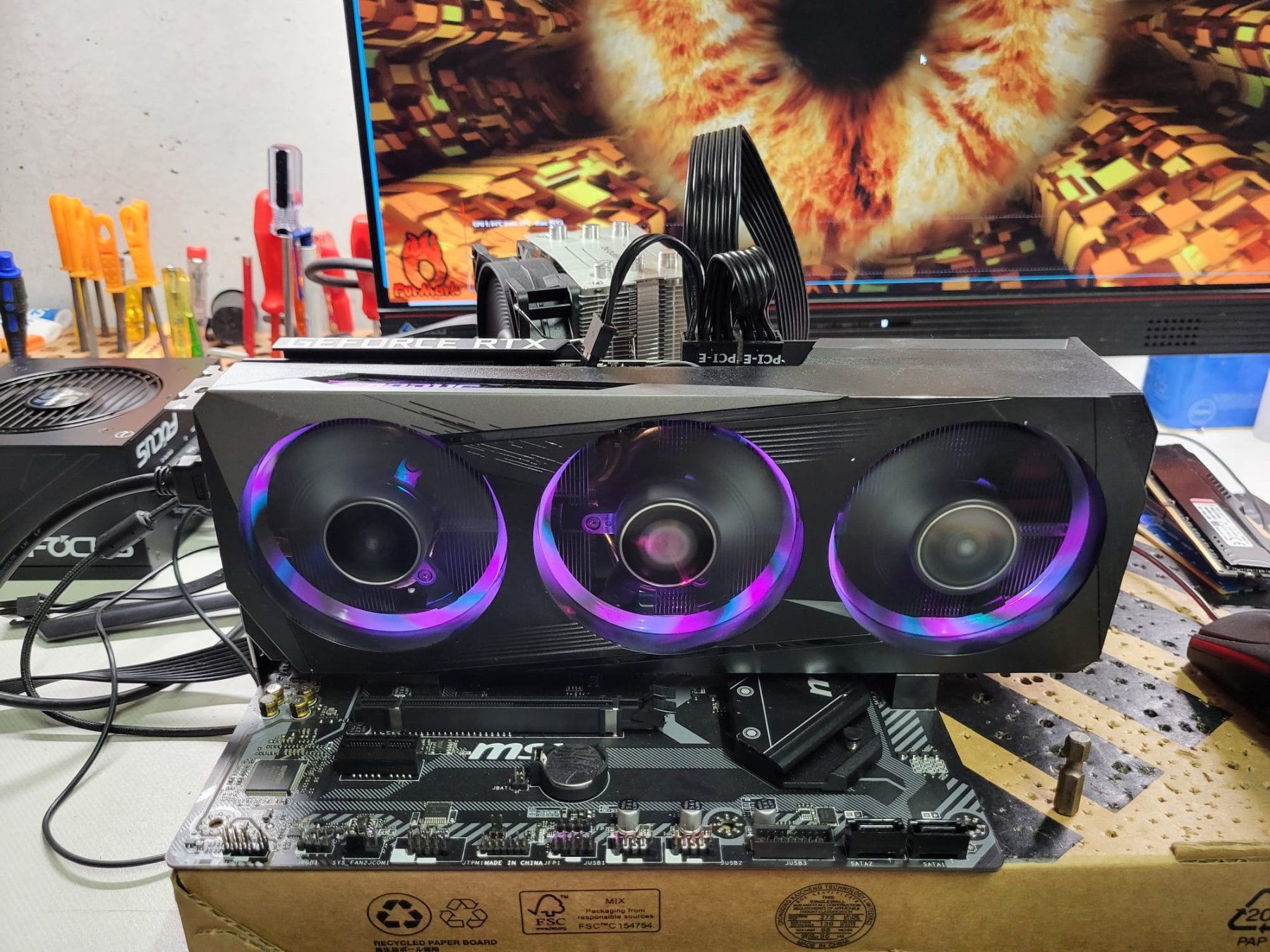 Nvidia Cartes graphiques: AORUS GeForce RTX™ 3060 Ti ELITE 8G – D'occasion à Unterengstringen par CyberCore