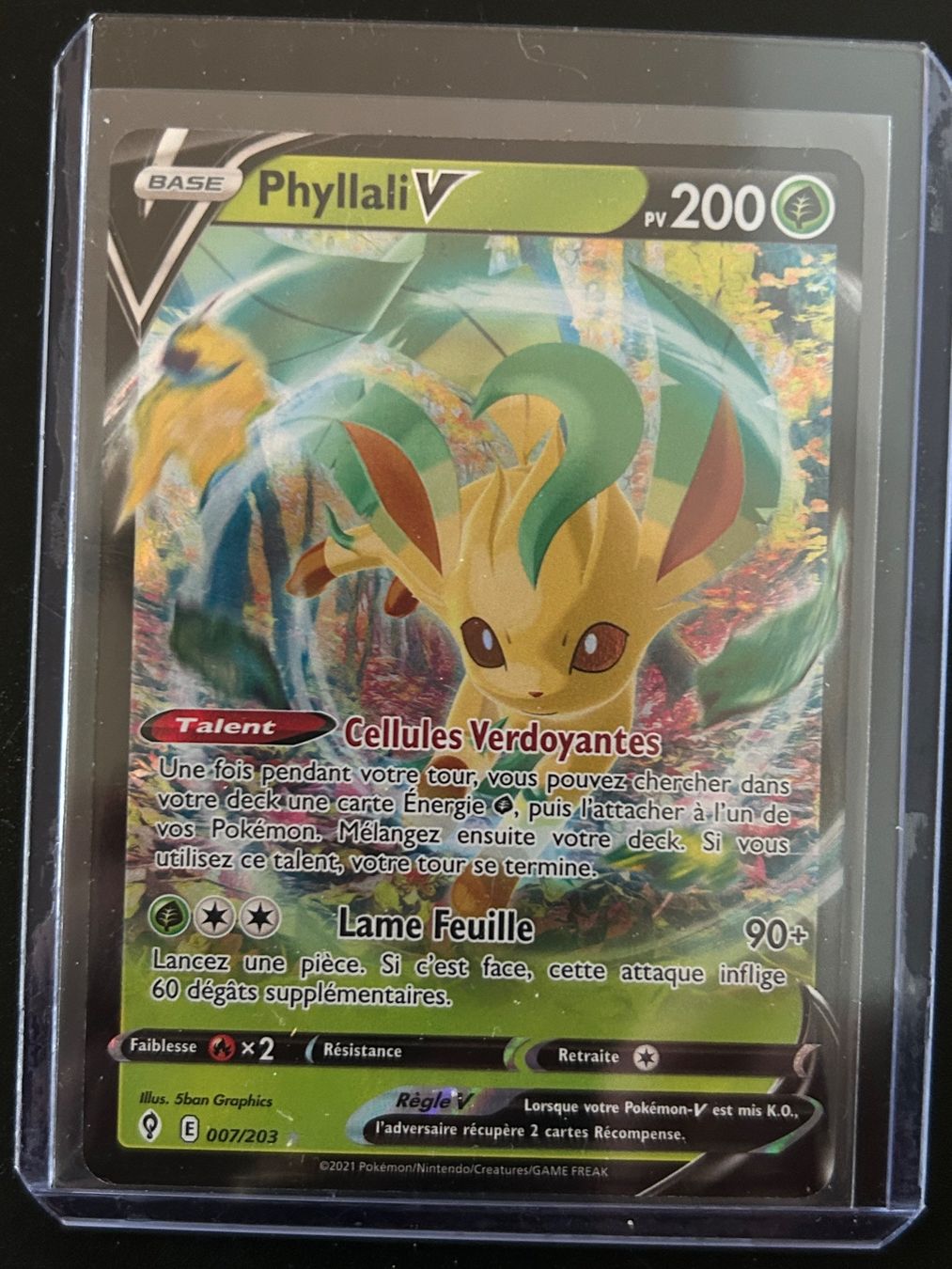 Pokémon Carte collezionabili: Phyllali V Evolution Céleste (EVS007) FR NM – Nuovo (secondo la descrizione) da Vevey venduto da Meideprac