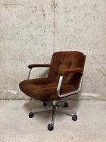 Vintage Bürostuhl | Sedia velluto | velvet brown chairs