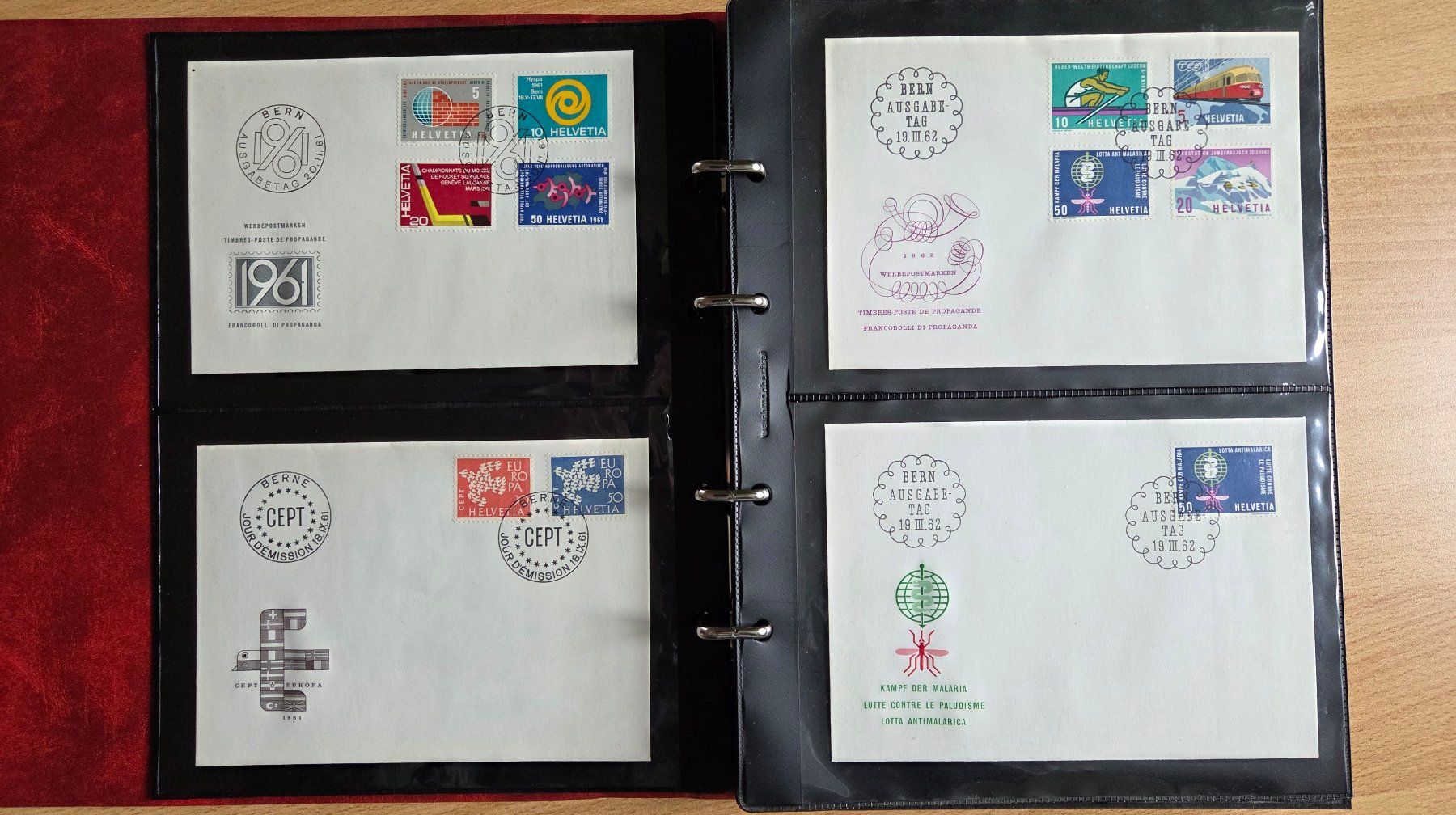 Tutti i francobolli: Album mit 56 FDC Briefen Schweiz – Usato da Muri b. Bern venduto da Nydegg3 1