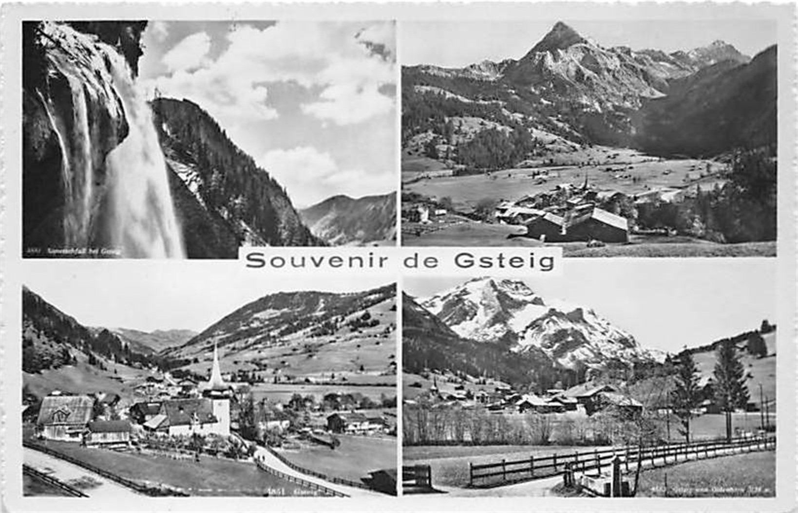 Cartoline postali: Gsteig, Mehrbildkarte – Usato da Ottikon b.Kemptth. venduto da Neptun1974