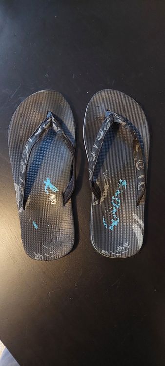 Tongs D'été Homme Bleu Et Jaune – Avec Coussin D'air, Confortables Et Légères