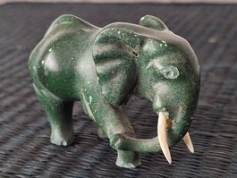 Shona Verdite Elephant Carving Zimbabwe MATTER COLLECTION