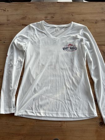 Sport-Tek Damen Shirt XS Weiss "Boat House" Neuwertig!