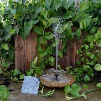 Solar Pumpe Spring Gartenbrunnen Brunnen Fontäne mit Akku