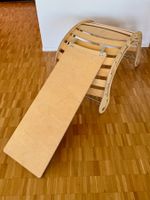KateHaa XXL Holz Kletterbogen & Wippe mit Rampe (Montessori)
