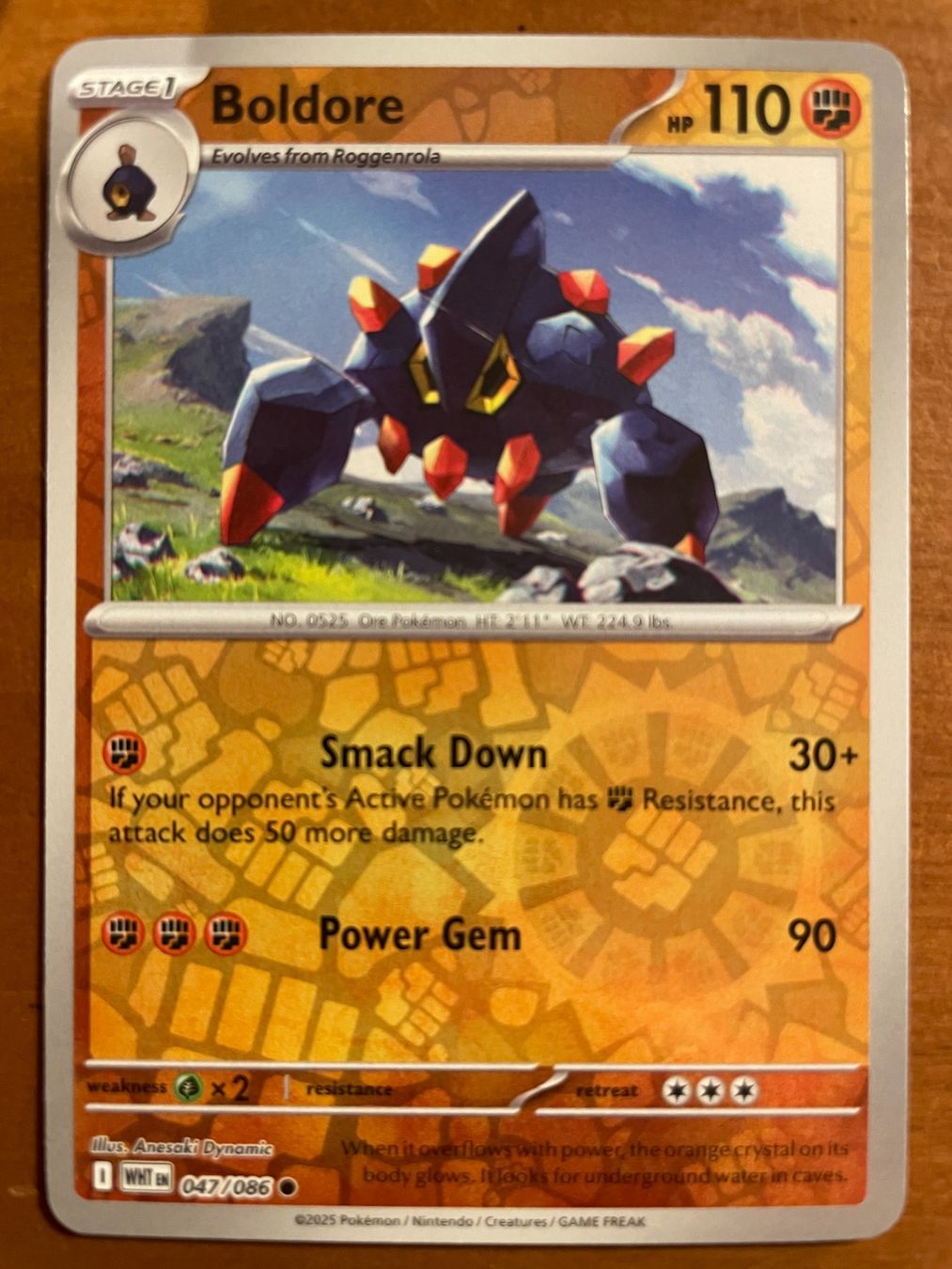 Pokémon Carte collezionabili: Pokemon Boldore Reverse (Versand gratis) – Nuovo (secondo la descrizione) da Chur venduto da Angerson