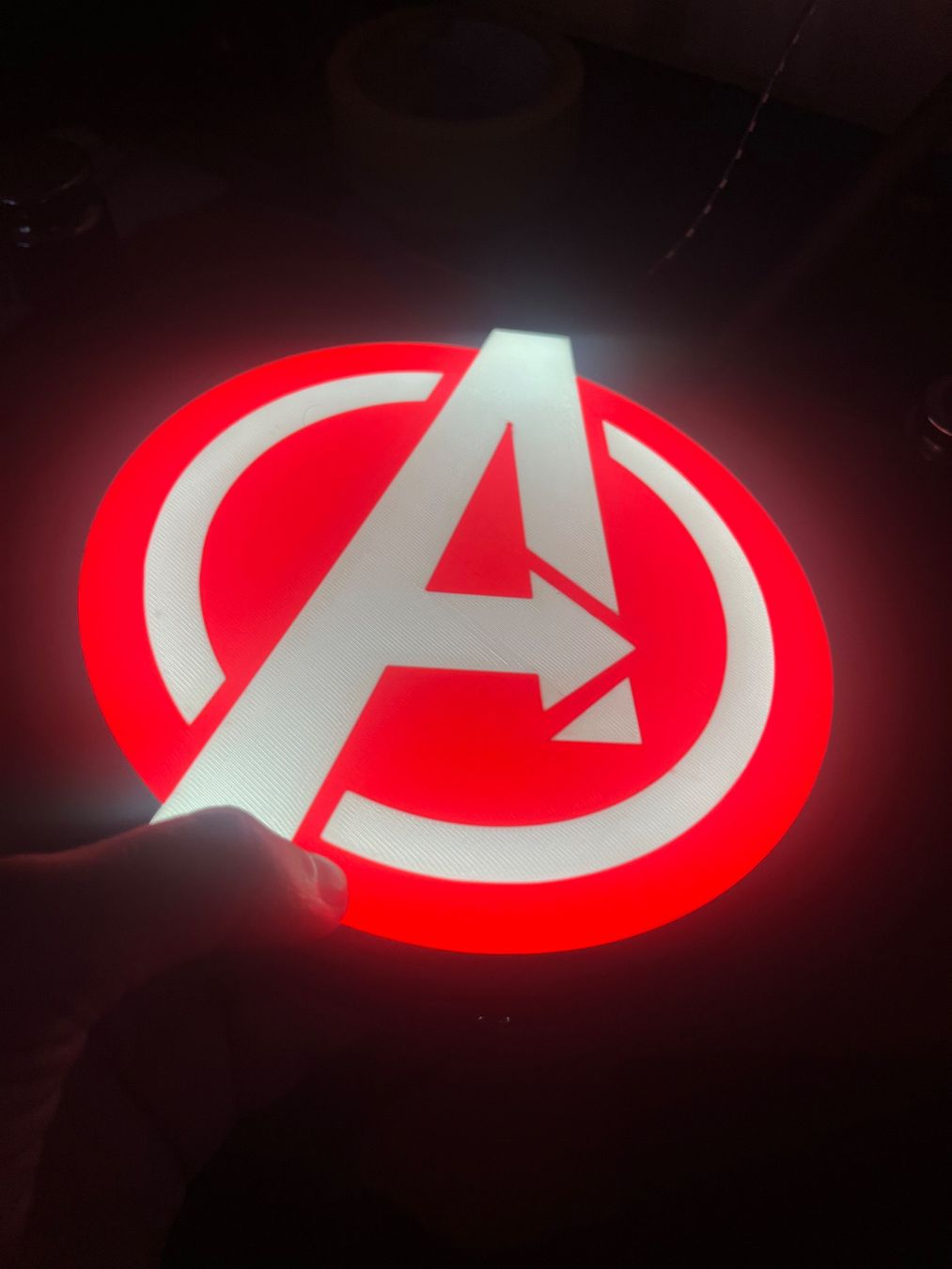 Lampade: Lampe LightBox LED Avenger rouge usb – Nuovo (secondo la descrizione) da Noville venduto da Berlusconi55 1