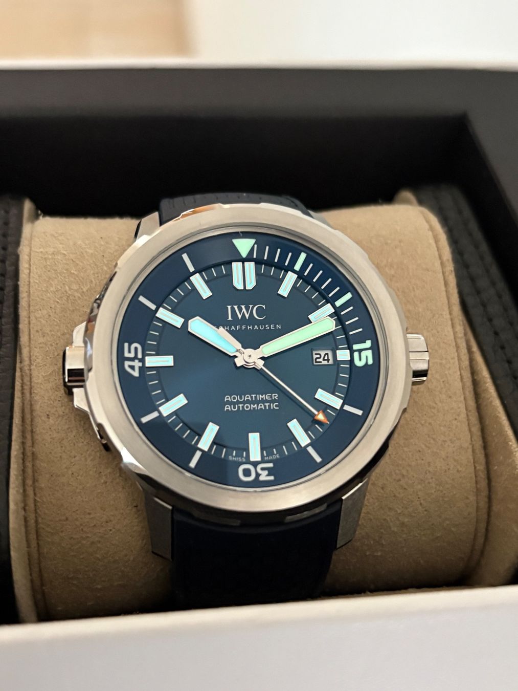 IWC Orologi: IWC Aquatimer Automatic Blue 42mm mit Garantie – Nuovo (secondo la descrizione) da Birsfelden venduto da Mynos 3