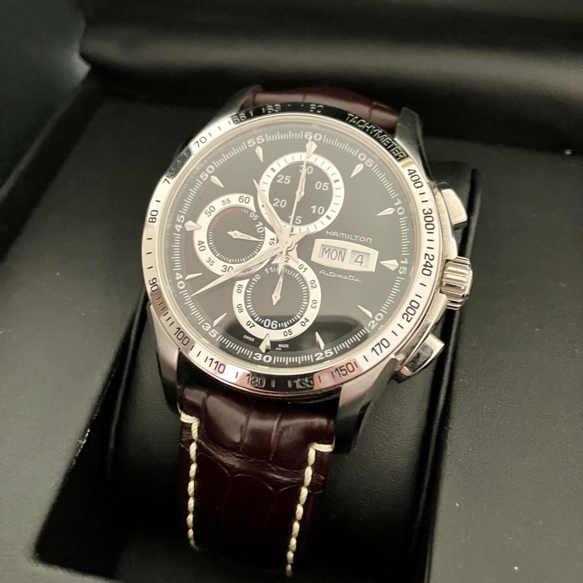 Hamilton Orologi: Hamilton Jazzmaster Lord Hamilton Chronograph Neuwertig – Usato da Wil SG venduto da TimeWorld61