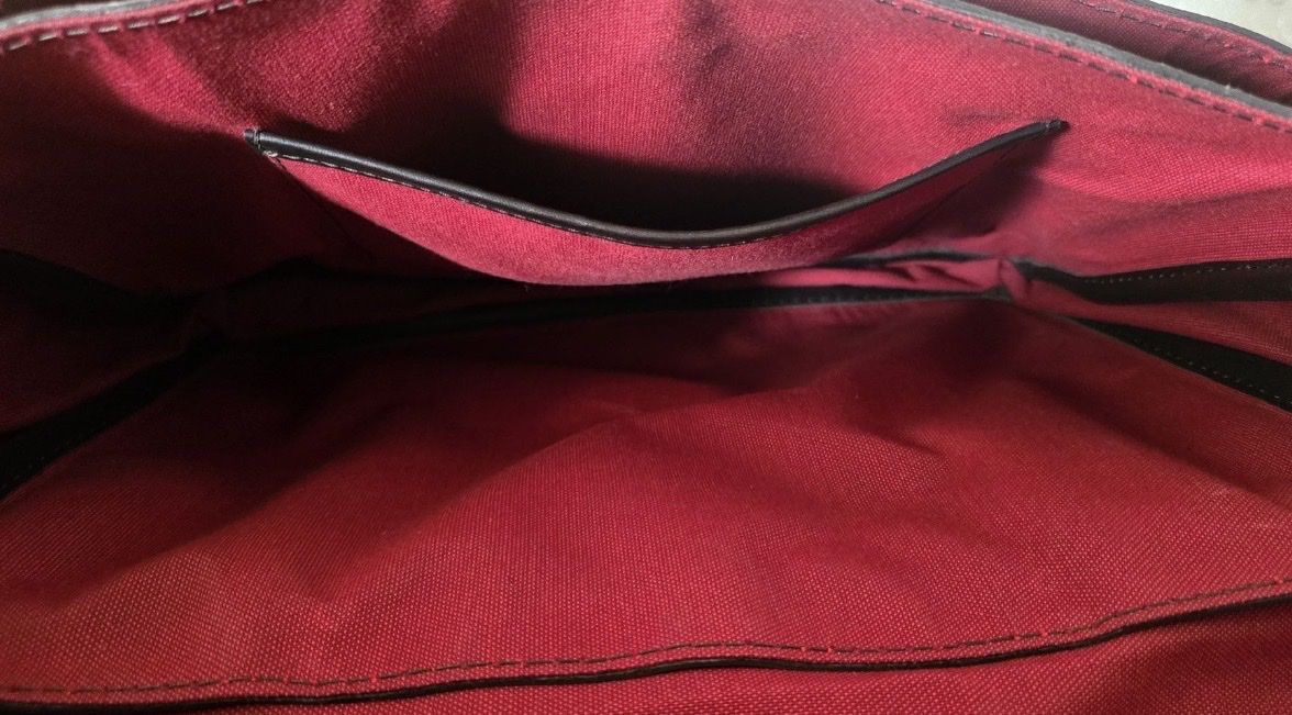 Borse: CRAVAR Full Leather messenger bag, espresso, red interior – Nuovo (secondo la descrizione) da La Tour-de-Peilz venduto da bma_s97h 4