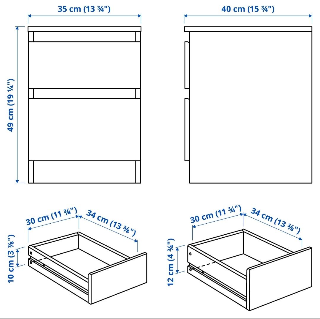 Nachttische: IKEA Kommode (Nachttisch) KULLEN – Gebraucht aus Gerlafingen von SiM_sch 1