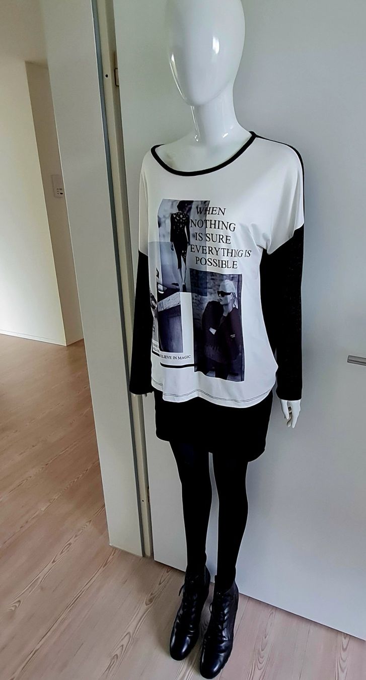 Maglioni & Felpe: Pullover schwarz/ weiß – Usato da Schaffhausen venduto da Catboot01
