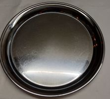 schönes Metall Serviertablett, rund, Durchmesser 20cm, vinta