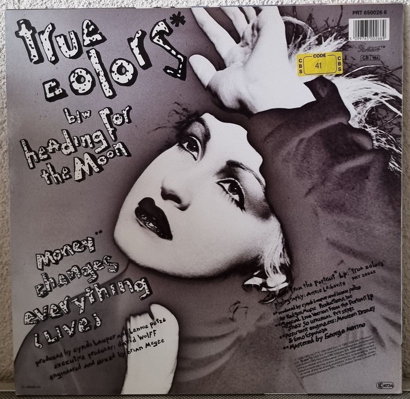 Schallplatten: CYNDI LAUPER - TRUE COLORS - MAXI SINGLE – Gebraucht aus Greifensee von scharmant 1