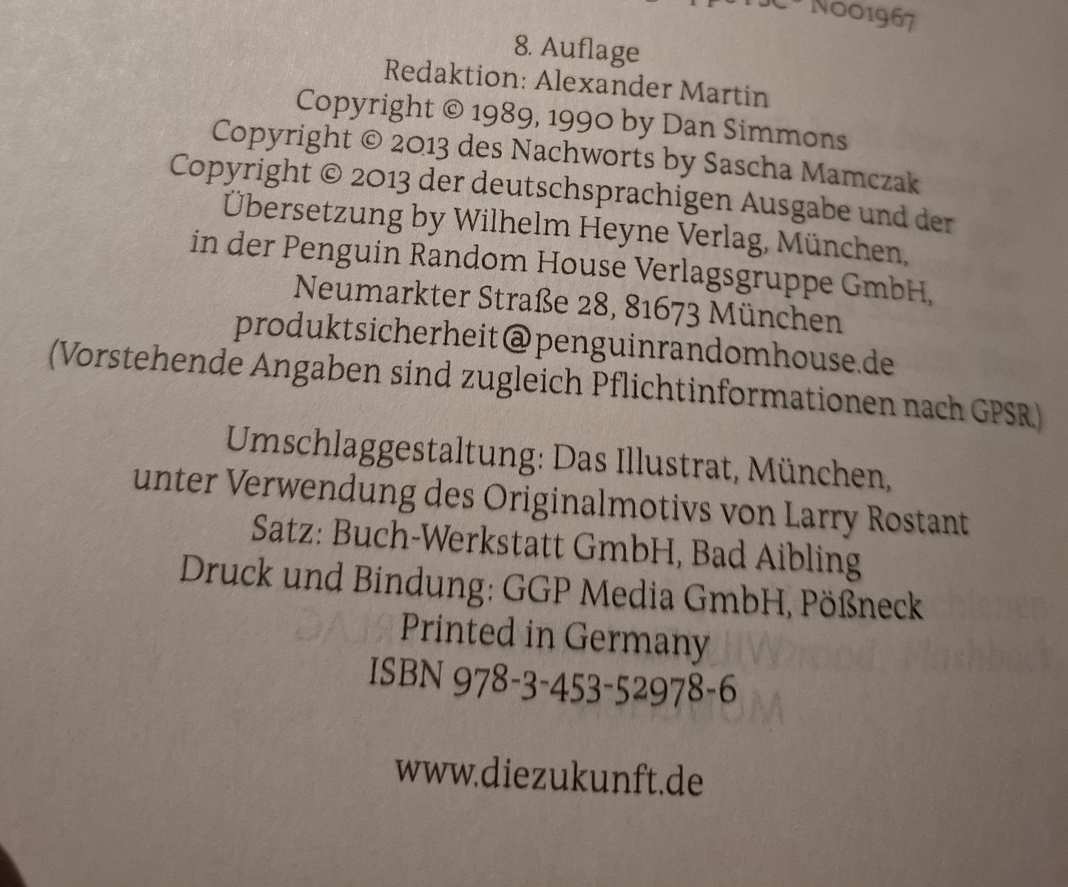 Libri: Dan Simmons: Die Hyperion-Gesänge (kompl. Saga) – Usato da Zürich venduto da apf_b8zl 5