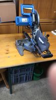 Kapp- und Gehrungssäge Workzone blau gebrauchter Zustand