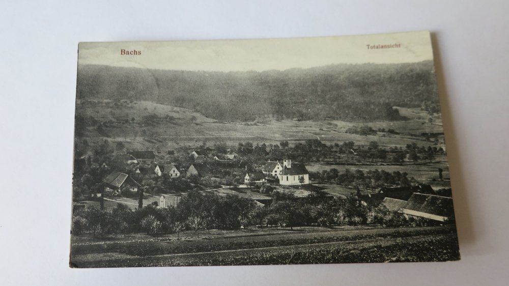 Cartoline postali: Bachs / ZH - Totalansicht - 1942 – Usato da Jona venduto da centumprata