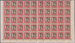 1925, J35 (G'bünden) im seltenen 50er-Halbbogen, Kat: 100.-+