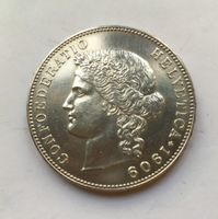1909 5 Franken unz/stgl Kabinettstück *RAR*
