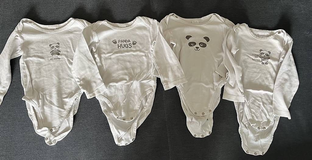 Biancheria intima: 4x Body 74/80 Panda – Usato da Stettlen venduto da Biienli