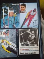 Wintersport - 4 signierte Autogrammkarte - Set