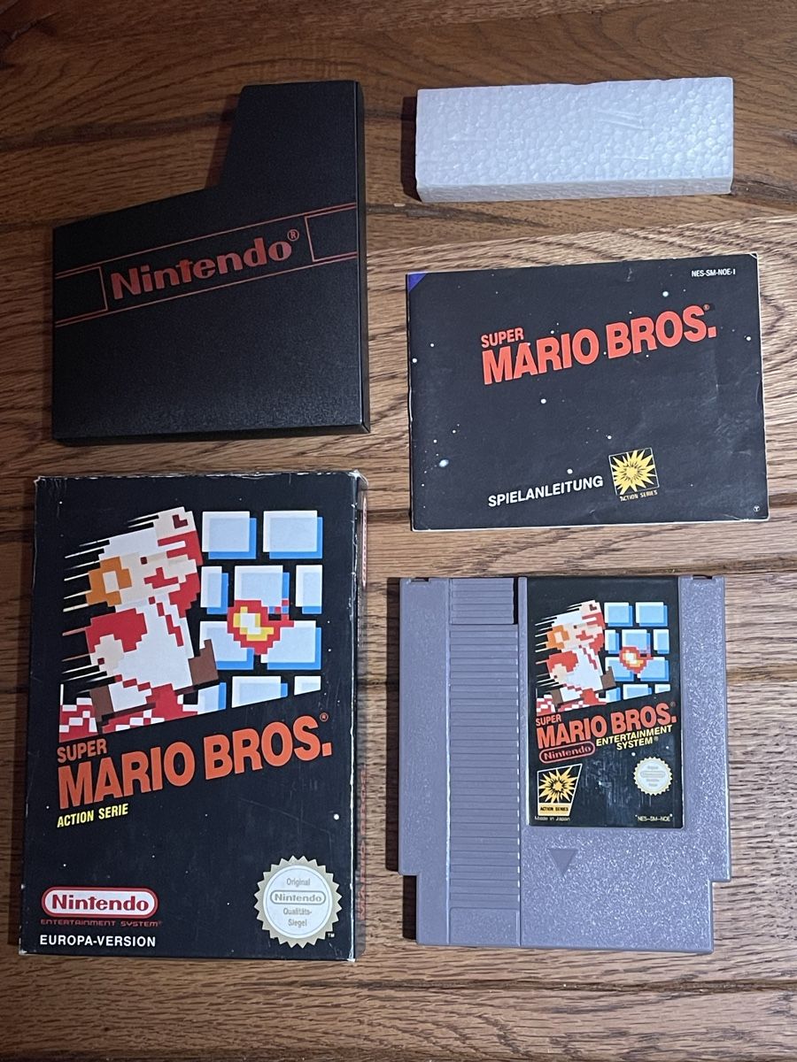 Nintendo Giochi: Super Mario Bros. NES mit Originalverpackung & Anleitung! – Usato da Zuerich venduto da Dorsi