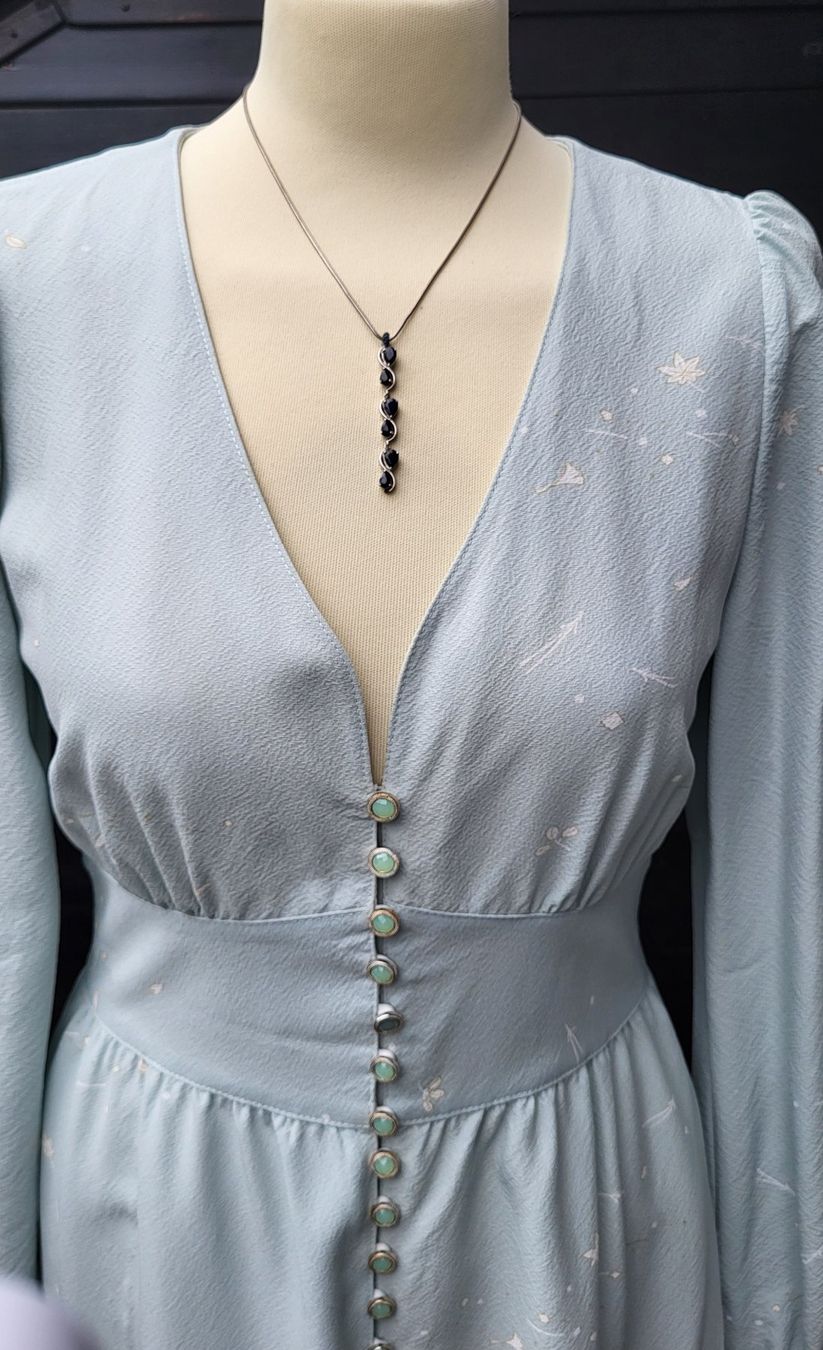Vestiti: Robe bleu en soie – Nuovo (secondo la descrizione) da Fribourg venduto da VictoriaShop7 3
