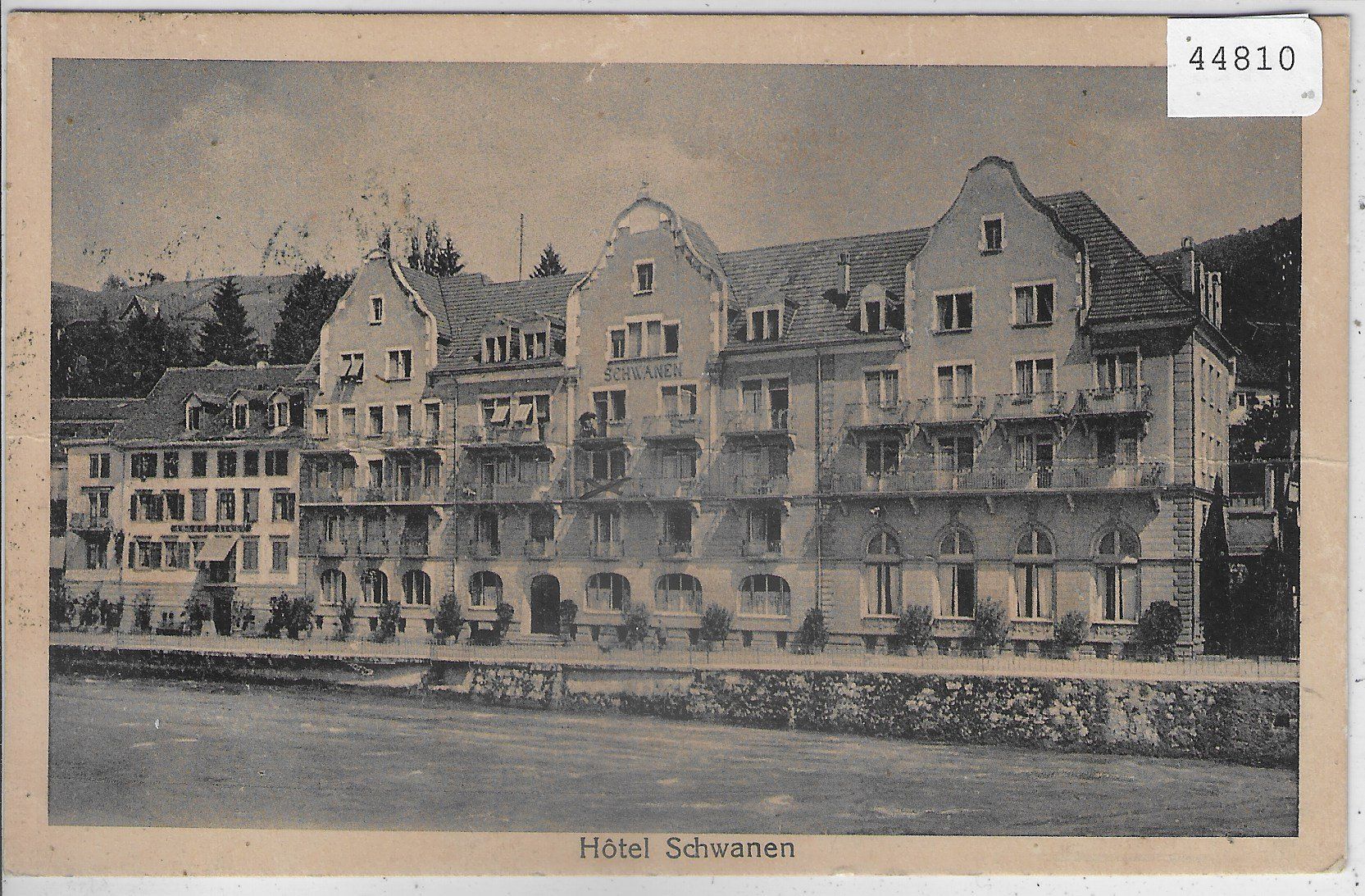 Cartoline postali: Hotel Schwanen - Ennetbaden – Usato da Ettingen venduto da Kartenplanet