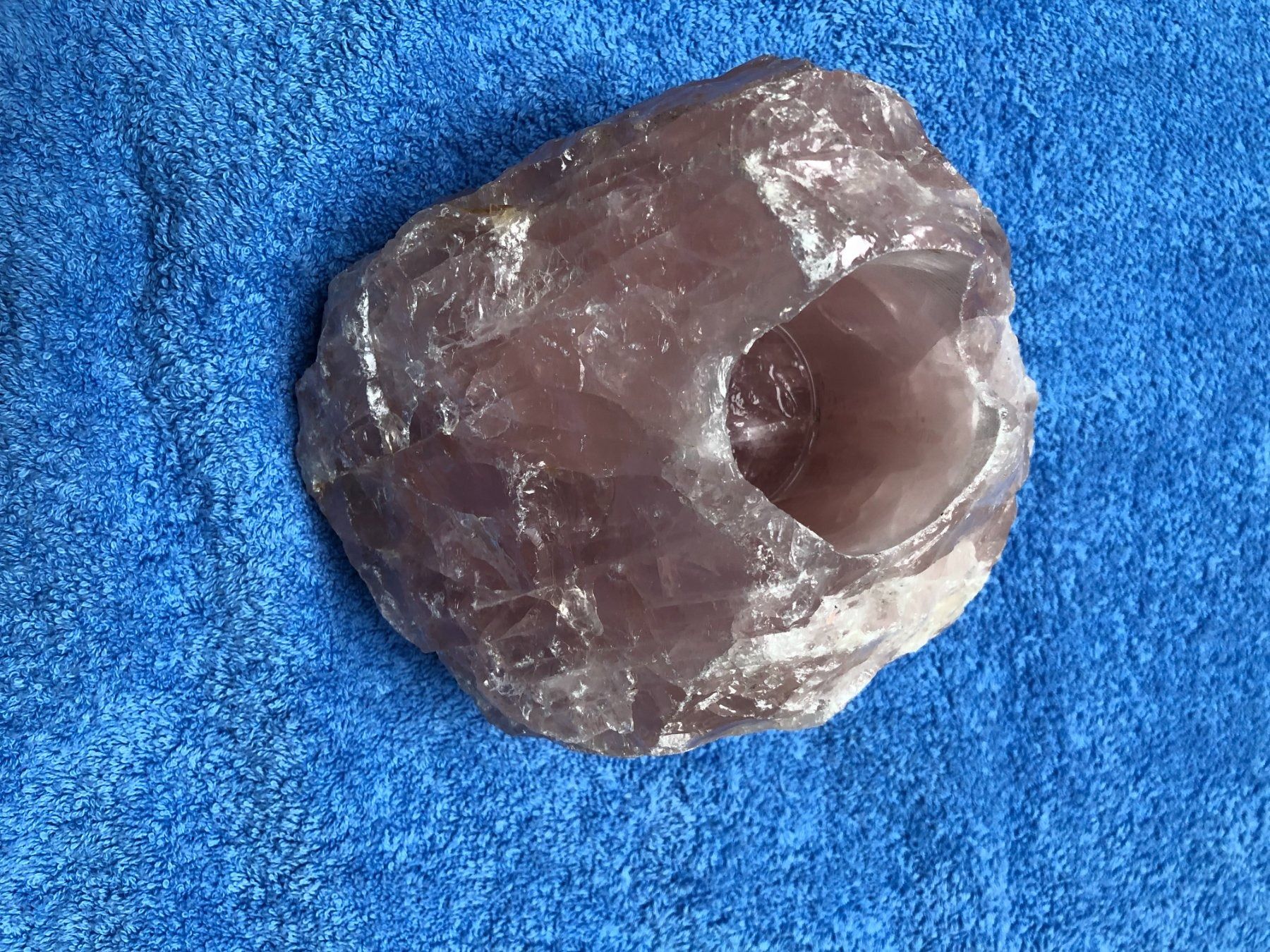 Mineralien & Heilsteine: Rosenquarz Windlicht, Madagaskar  **NEU** – Neu (gemäss Beschreibung) aus Siebnen von Trans-Am 2