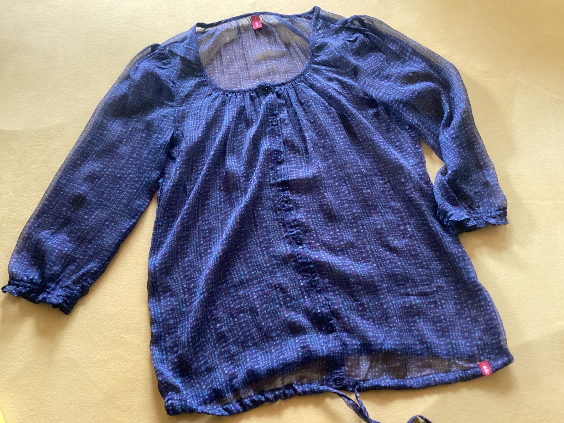 Esprit Camicette: ESPRIT BLUSE/OBERTEIL GR.36/S / Blau gemustert / transparent – Usato da Frauenfeld venduto da Boldi46