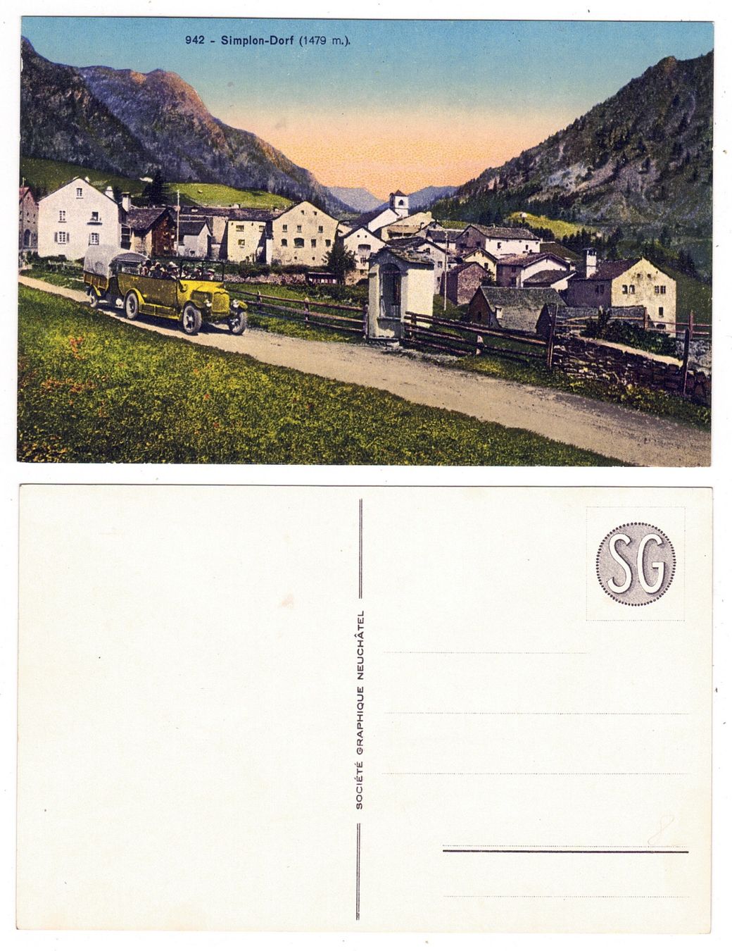 Cartoline postali: Simplon-Dorf – Usato da La Tour-de-Peilz venduto da amjust