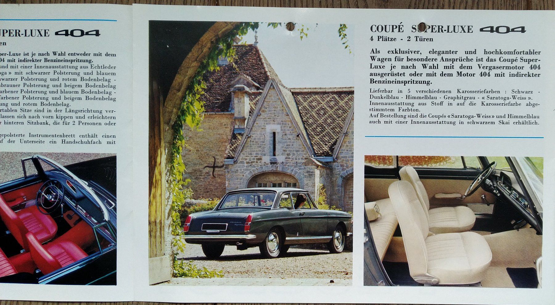 Peugeot Documenti: Peugeot 404 Cabriolet und Coupé – Usato da Safenwil venduto da efclassics 3
