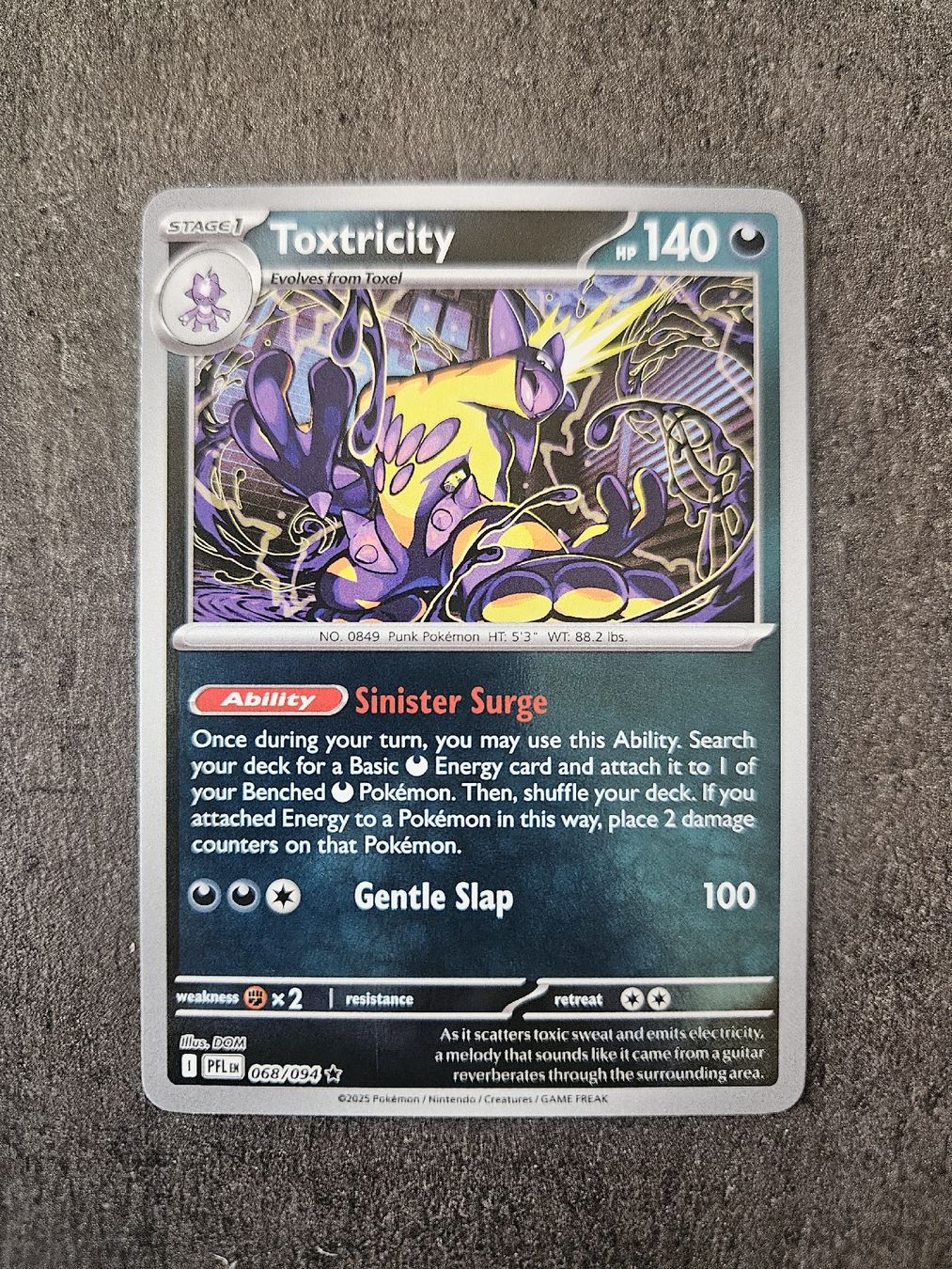Pokémon Sammelbilder & Trading cards: Toxtricity PFL EN 068/094 – Neu (gemäss Beschreibung) aus Aarau von san_pb85
