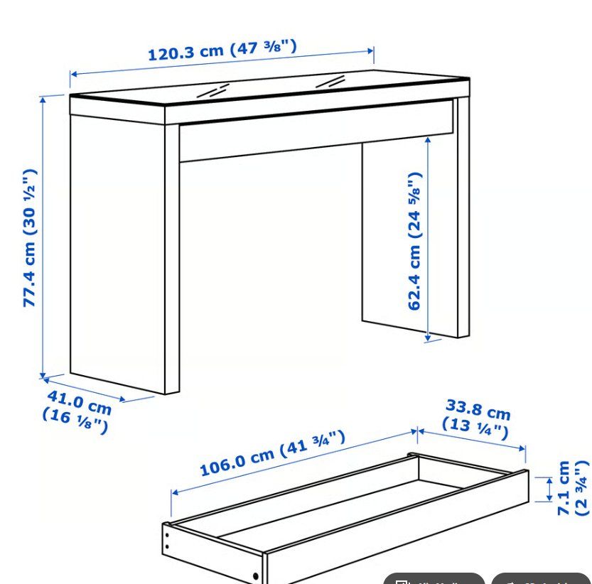 Ikea Coiffeuses: Schminktisch – D'occasion à Nänikon par jeannine20 1