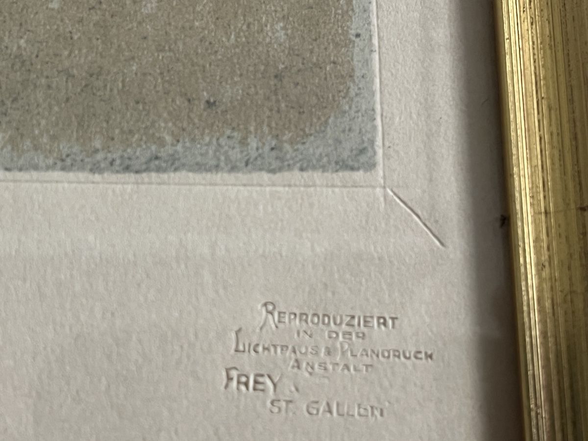 Stiche: Stiftskirche St. Gallen - Kupferstich – Gebraucht aus Romanshorn von Apfelschuss 2