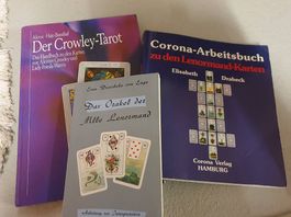 3 Tarot Sachbücher, u.a. Das Corona-Arbeitsbuch zu Lenormand