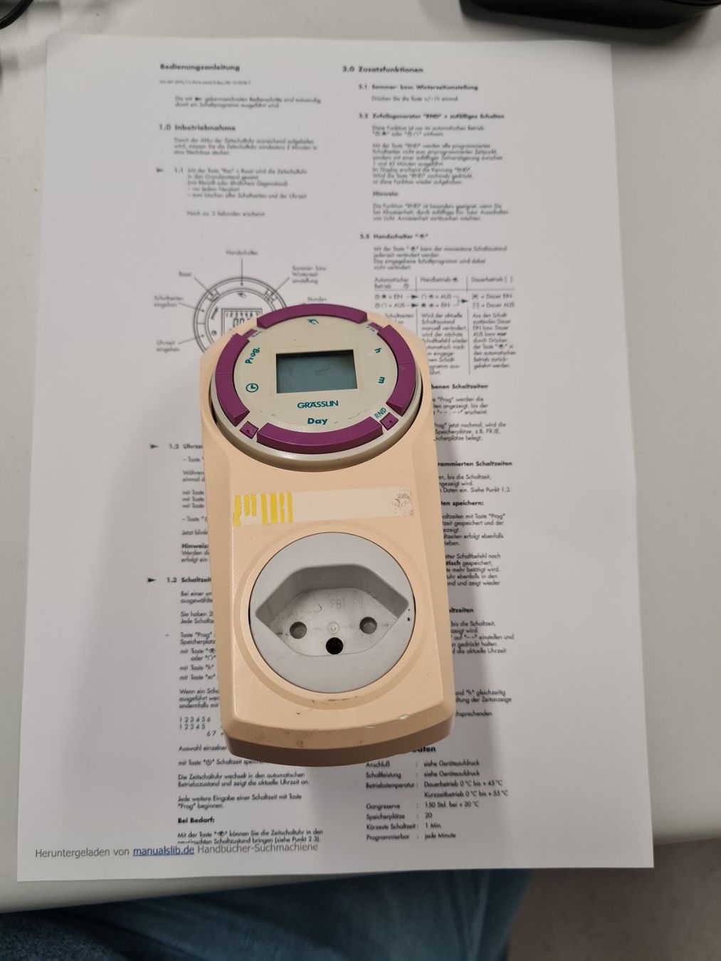 Composants électroniques: Grässlin Schaltuhr mit Programmiermöglichkeit – D'occasion à Horw par Arta20000 1