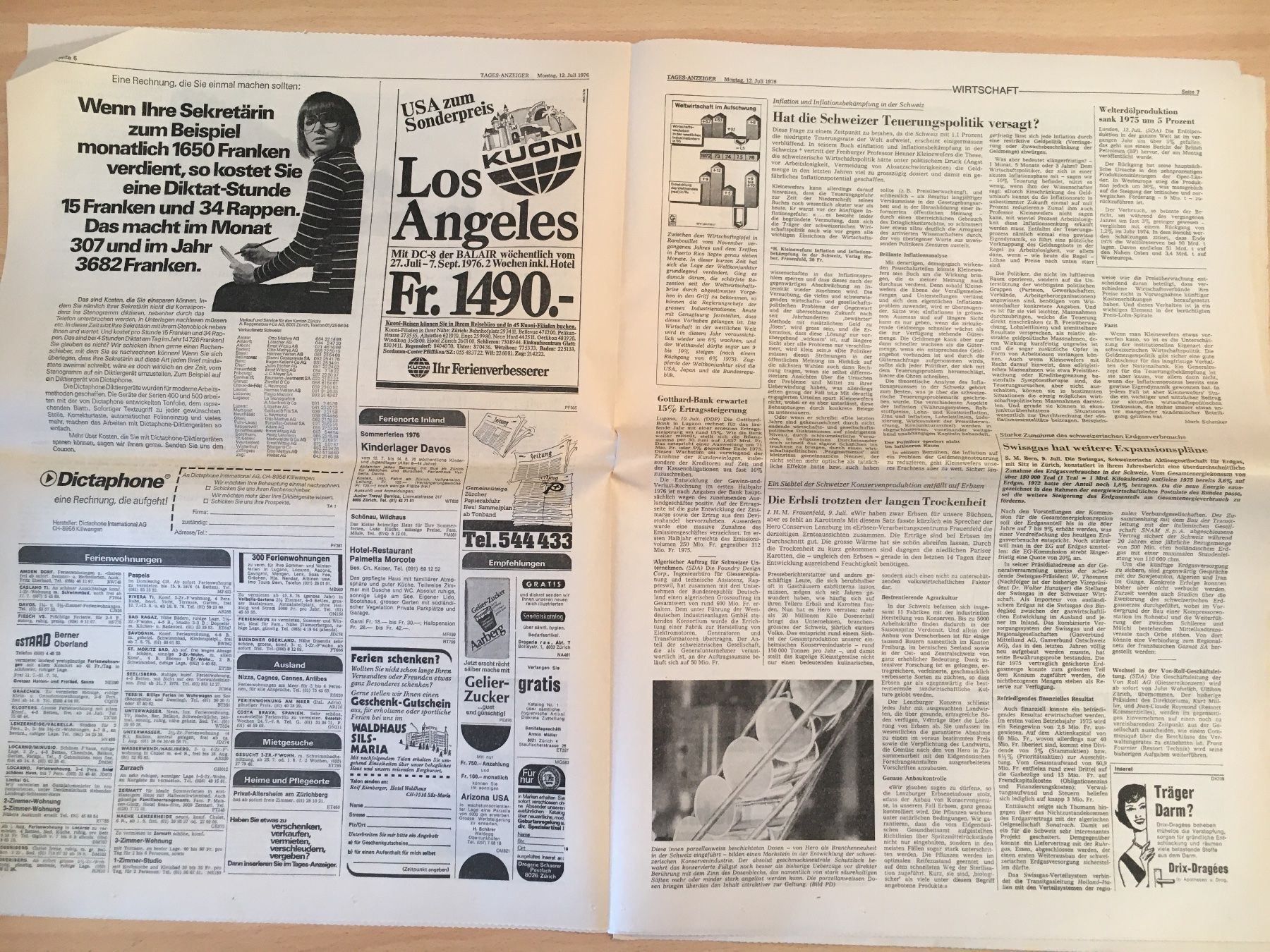 Zeitschriften & Magazine: Tagesanzeiger vom 12. Juli 1976 – Gebraucht aus Luzern von Jiggy_8898 3