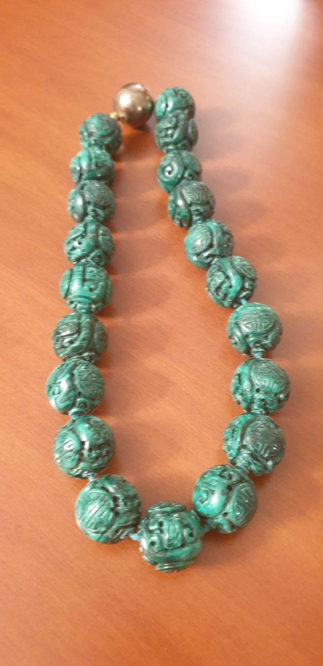 Catenine: Schöne Malachit Kette – Usato da Schaffhausen venduto da peggi77755 4