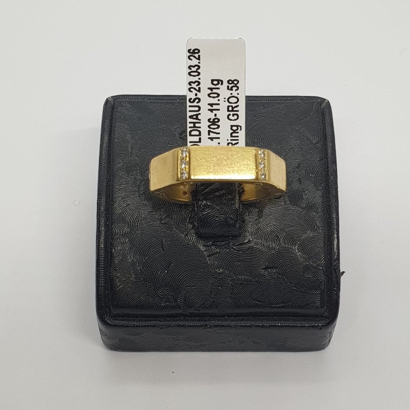 Anelli: Echt 18K Gold 30x Brilliant Ring – Usato da Luzern venduto da Goldhaus-Luzern