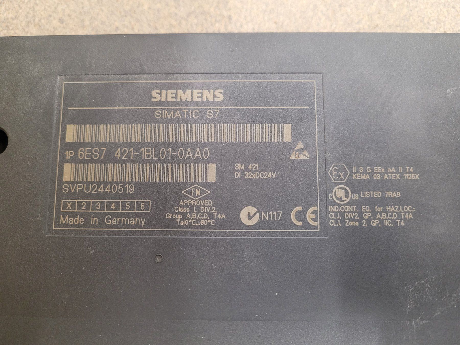 Siemens Componenti elettronici: Siemens Simatic S7 SM 421 - 6ES7 421-1BL01-0AA0 – Usato da Vitznau venduto da Vitznau84 1