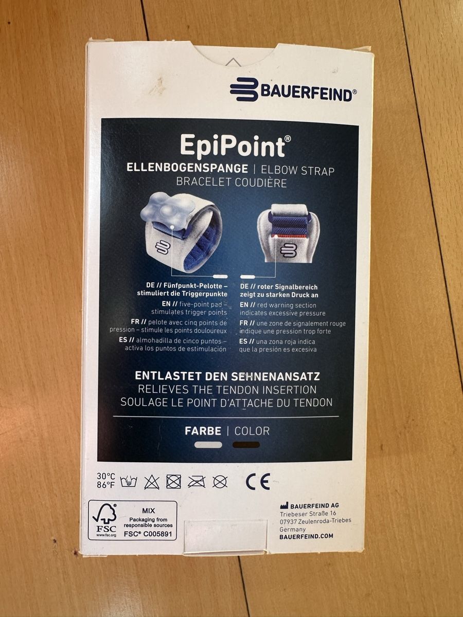Attrezzature mediche: Bauerfeind EpiPoint Ellenbogenspange – Usato da Bern venduto da vic_sh2d 1