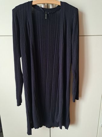 Lange Strickjacke Cardigan Damen Grösse XL Blau