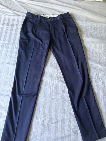 Pantalon bleu marine Maje taille 36