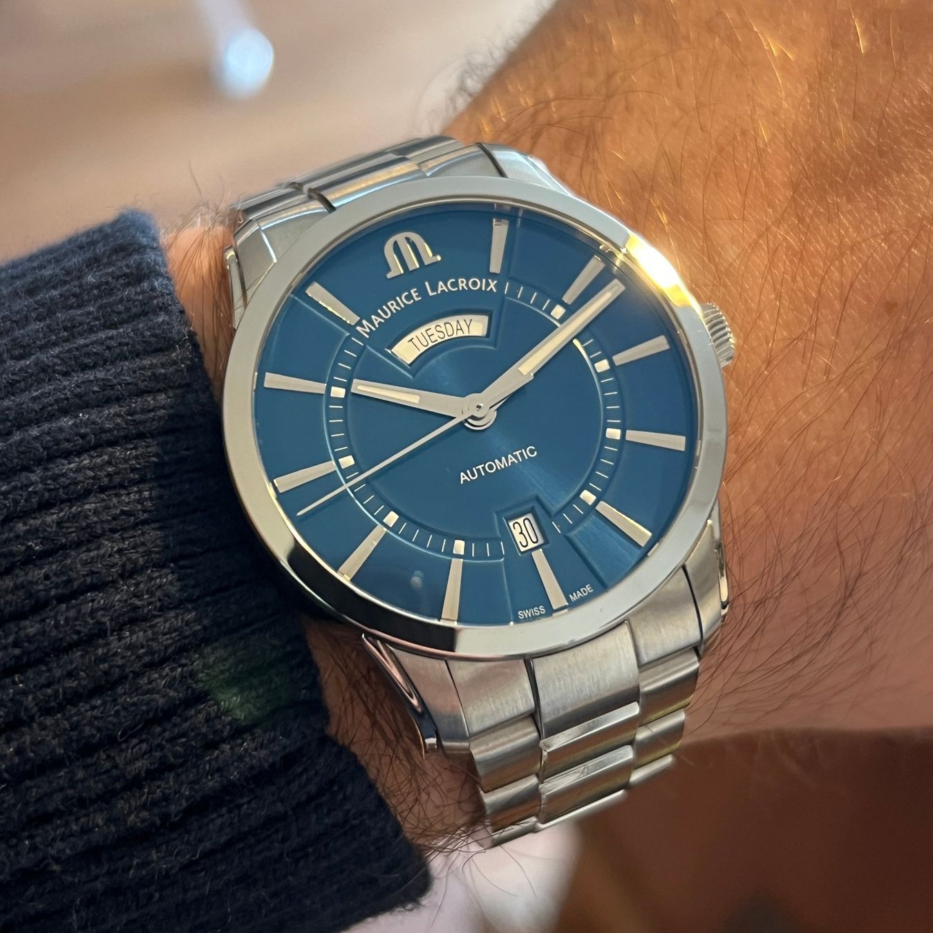 Maurice Lacroix Uhren: FLASH SALE Maurice Lacroix Pontos Day-Date PT6358 – Gebraucht aus Carouge GE von Watchaser 3