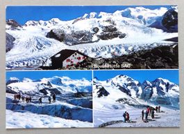 Boval-Hütte SAC mit Pers- u. Morteratschgletscher