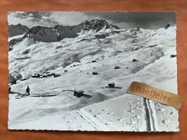 1944 Arosa Bergkirchli und Skihänge an der Emsland, Rarität!